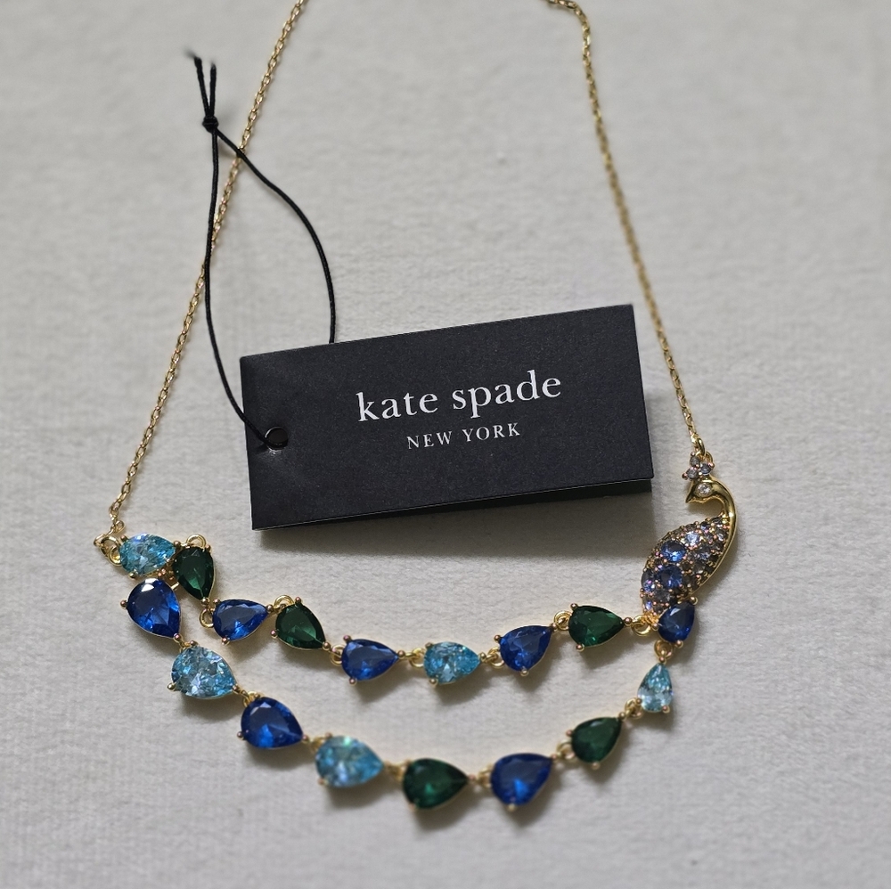 Kate Spade Perfect Plume Peacock Necklace